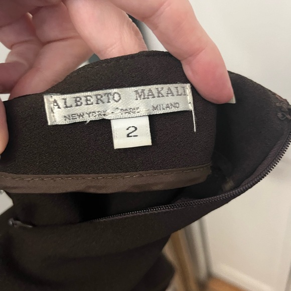 ‼️FINAL MARKDOWN‼️Alberto Makali 2 Brown Pants With Bronze “Stud” Detail. - Picture 4 of 8